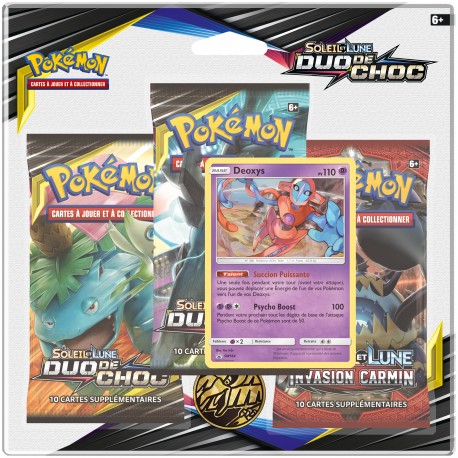 Pack Pokémon Soleil et Lune 9 - Duo de Choc - Deoxys