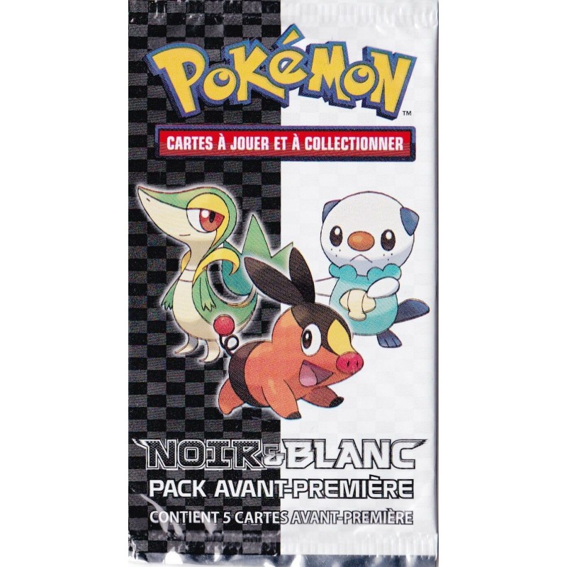 Booster Pokemon Pack Avant Premiere Noir Et Blanc Vf