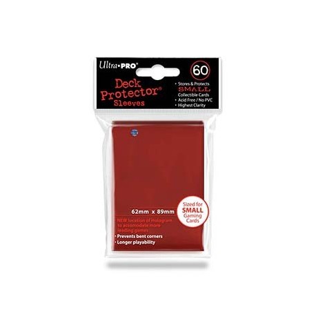 Protège cartes - Rouge - 62 x 89 mm