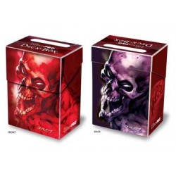 Boite plastique Squelette Hurlant rouge et violet