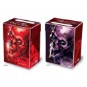 Boite plastique Squelette Hurlant rouge et violet