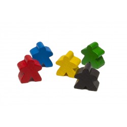 Pion Noir - Meeple Noir