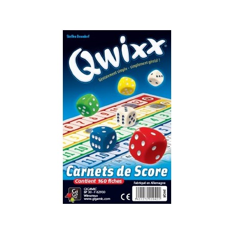 Qwixx - Recharge Carnets de Score