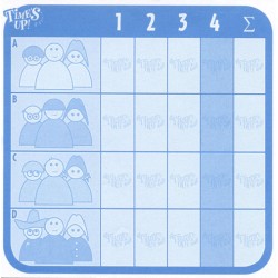 Time's Up - Bloc ou Carnet de résultat - Bleu clair