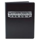 Cahier range-cartes noir - Portfolio A4 - Noir