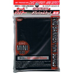 Protège Cartes - Mini - Super Black Sleeves - 62 x 89